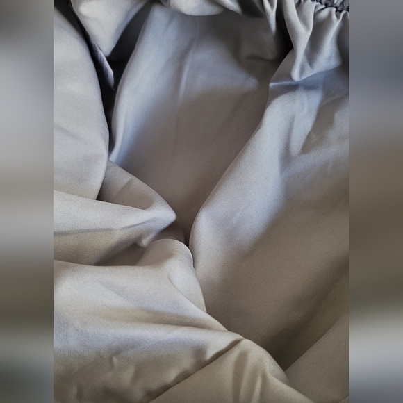 Ann Taylor Silver Grey Crushed Velvet Velour Pull On Pants - Picture 6 of 10